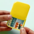 thumbnail image 1 of Moisture-Proof Weekly Pill Organizer with 6 Removable Compartments, Semi-Transparent Travel Storage Box for Vitamins Medication Supplements – Compact Mini Organizer for Purse Backpack Daily Use, 1 of 6