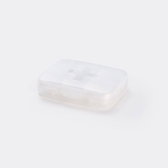 Moisture-Proof Weekly Pill Organizer with 6 Removable Compartments, Semi-Transparent Travel Storage Box for Vitamins Medication Supplements – Compact Mini Organizer for Purse Backpack Daily Use