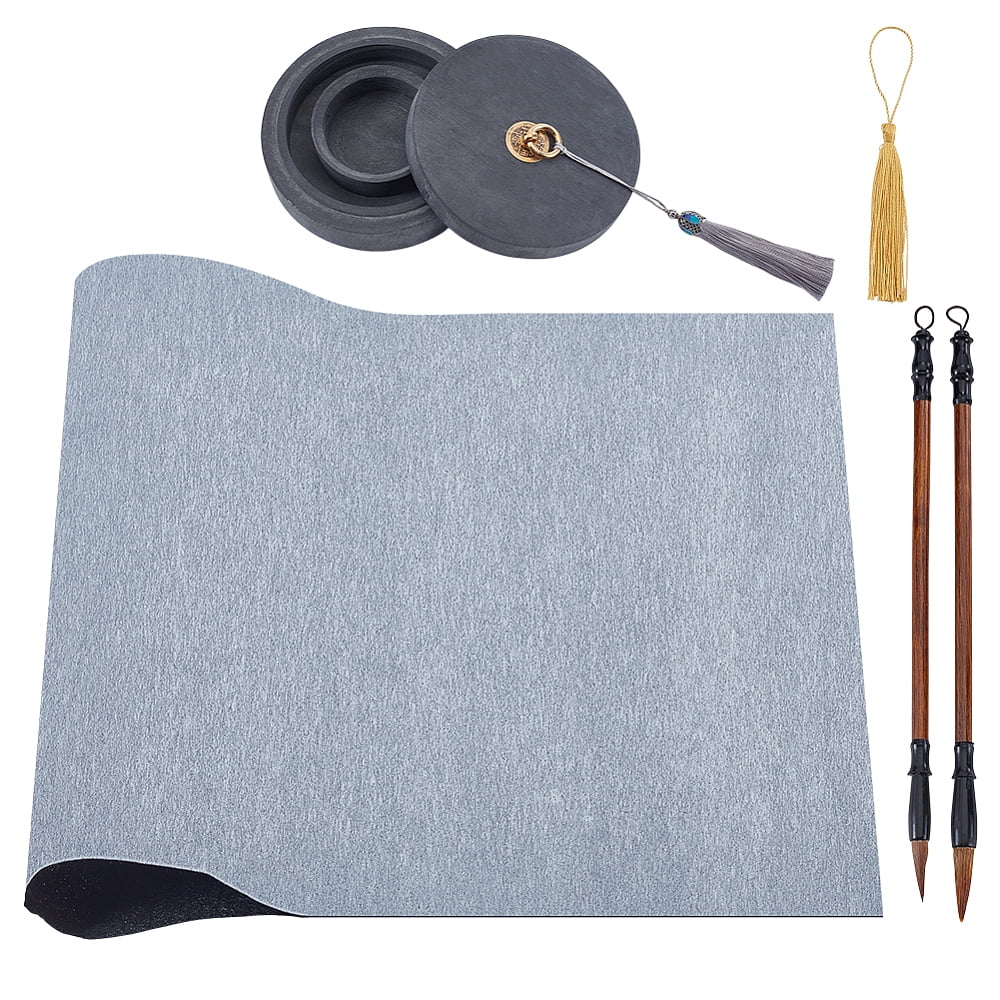 Moisture Retaining Ink Stones with Chinese Non-woven Fabrics Brush Water Writing Magic Cloth Chinese Calligraphy Brushes Pen Mixed Color