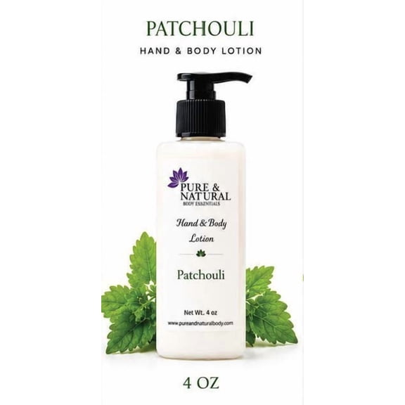 Pure & Natural Body Essentials Daily Moisture Lotion, Hydrating Body Lotion with Jojoba Oil & Vitamin E, Patchouli Scent, Lightweight for Dry & Sensitive Skin