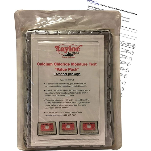 Moisture Test Kit Value Pack 3 Pack Concrete Moisture Test Includes