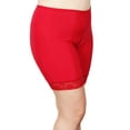 thumbnail image 1 of Moisture Wicking Cool Anti Chafe Slip Short with Leg Lace 7" Color: Red Size: 3X, 1 of 16