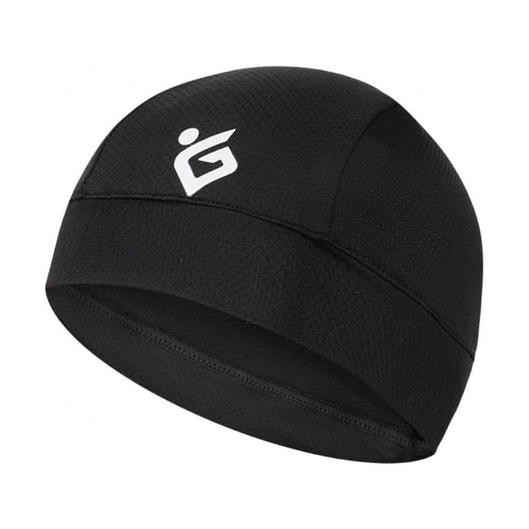 Moisture Wicking Hat Cover Helmet Liner Cycling Beanie Hat Motorcycle Dome  Hat Sweatband Quick Dry Breathable Helmet 