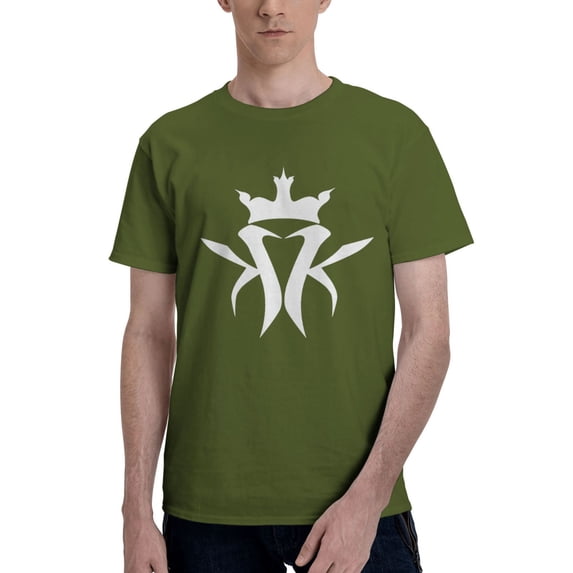 Moisture Wicking Men'S Basic Short Sleeve T-Shirt Moss Green Small