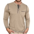 thumbnail image 1 of Moisture Wicking Shirts for Men Gym Fitness Training Top Men's Slim Fit T Shirt Casual Basic Tee With Chest Pocket Comfortable Round Neck Top For Daily Wear In Fall Winter, 1 of 7