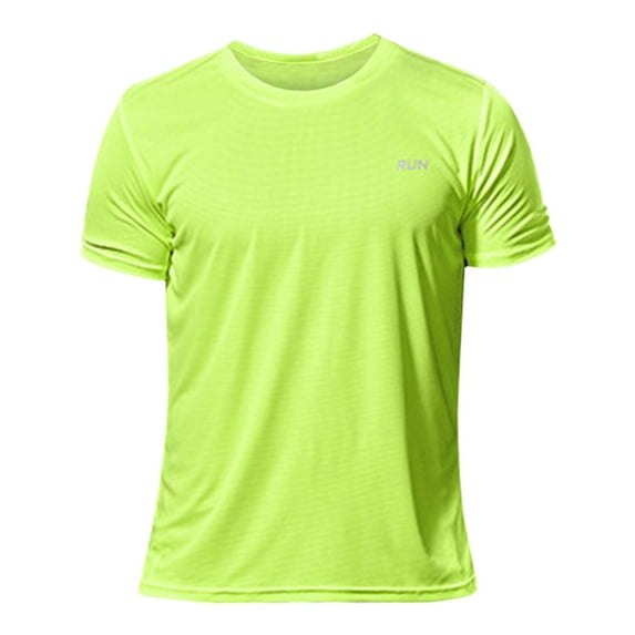 Moisture Wicking Shirts for Men Gym Running Quick Dry Men's Sports Ice Silk Loose Fitting Quick Drying Fitness Half Sleeved Large Top Casual Cool Breathable Fashion Short Sleeved T Shirt