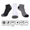 thumbnail image 1 of Moisture Wicking Socks Men Cotton Cushion Breathable Daily Ankle Socks, 1 of 4