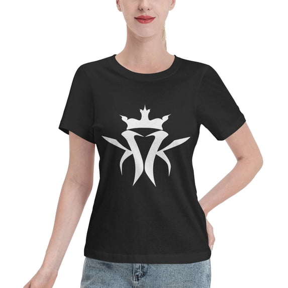 Moisture Wicking Women'S Basic Short Sleeve T-Shirt Black Small