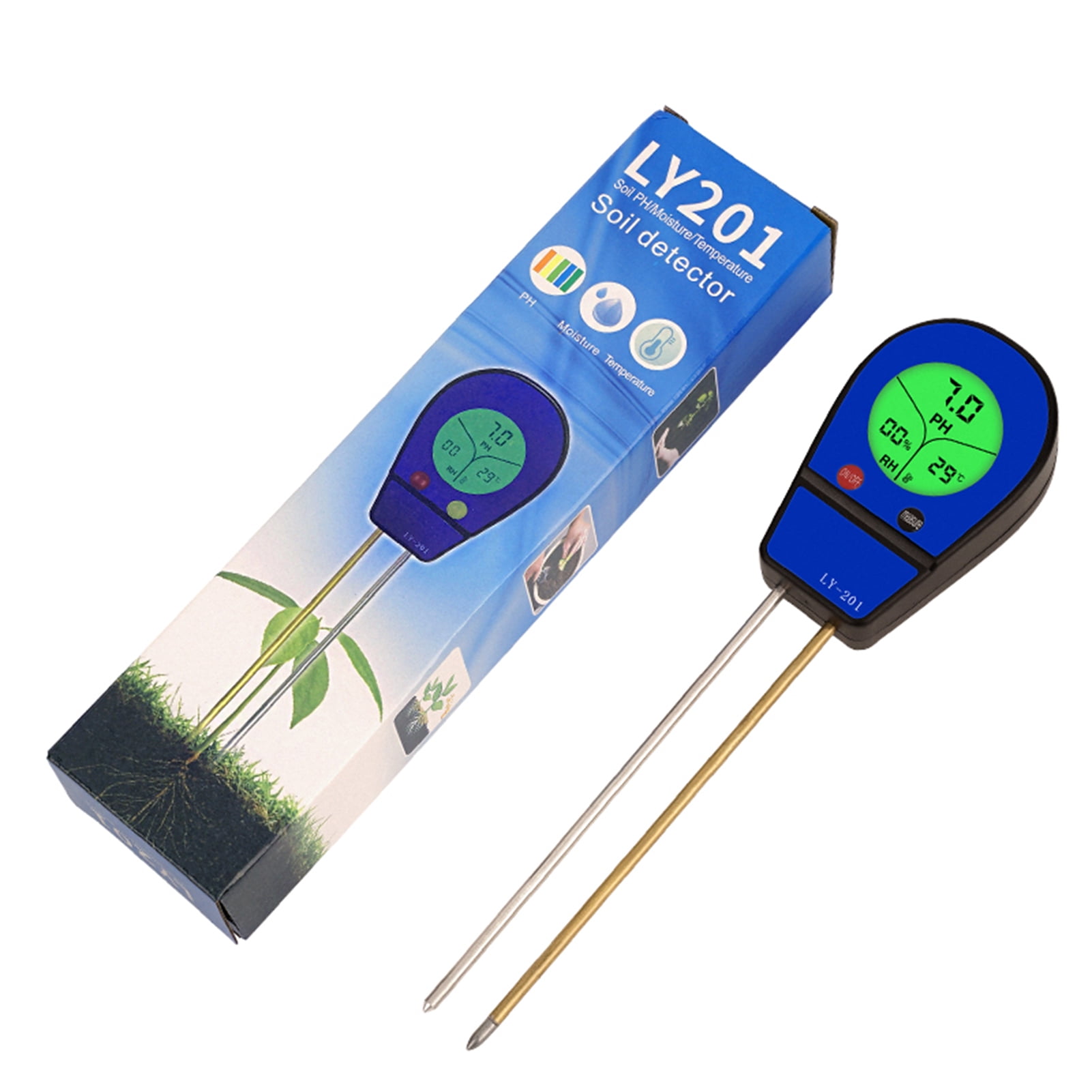 Moisture tester,Soil Moisture Meter 3 In 1 Moist Soil Moisture Soil Ph ...