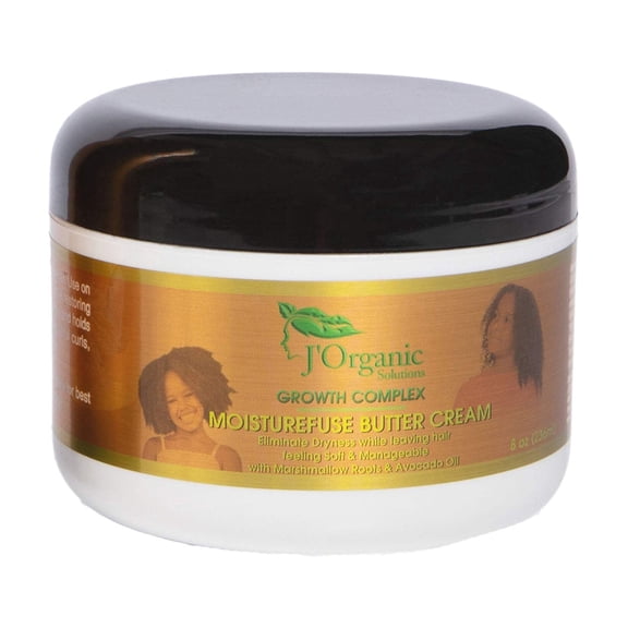J'Organic Solutions Kids Butter Cream Hair Moisturizer for Curly Hair, 8 oz