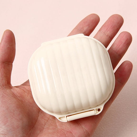 Moistureproof Mini 7 Compartment Pill Case, Portable Weekly Pill Organizer Box, Removable Individual Containers for Daily Medicine Vitamin Supplement Storage Home Use