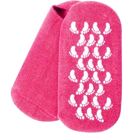 Skin Foot Moisturizing Gel Socks Foot Care Gel Moisturizing Silicone Socks Non Slip Heel Socks Chapped Foot Care Socks Women Men Soft Feet Rough Skin Deep Lotion (E, One Size)