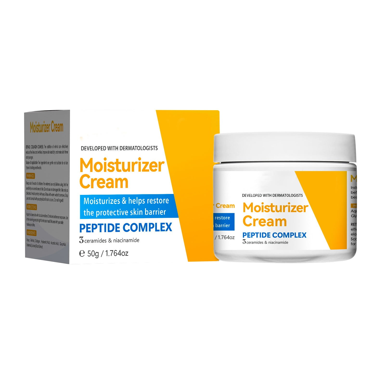 Moisturizer Face Cream Korean Combination Skin with Retinol, Collagen