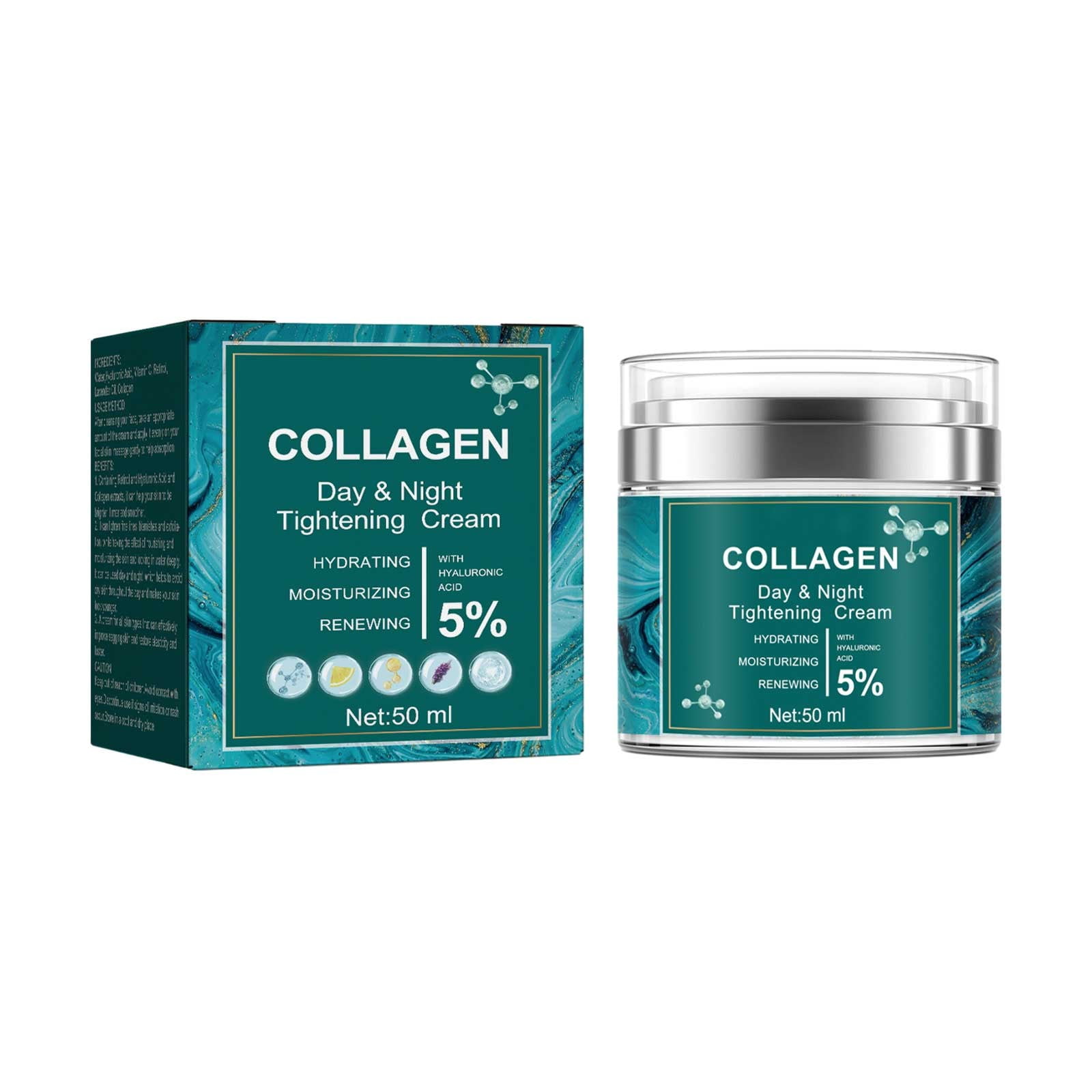 Moisturizer Face Cream Korean Night with Retinol, Collagen Hyaluronic