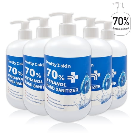 Moisturizing Advanced Hand Sanitizer Gel Value Packs with Aloe Extracts, 70% Ethanol 16.9oz (500ml) pack pumps