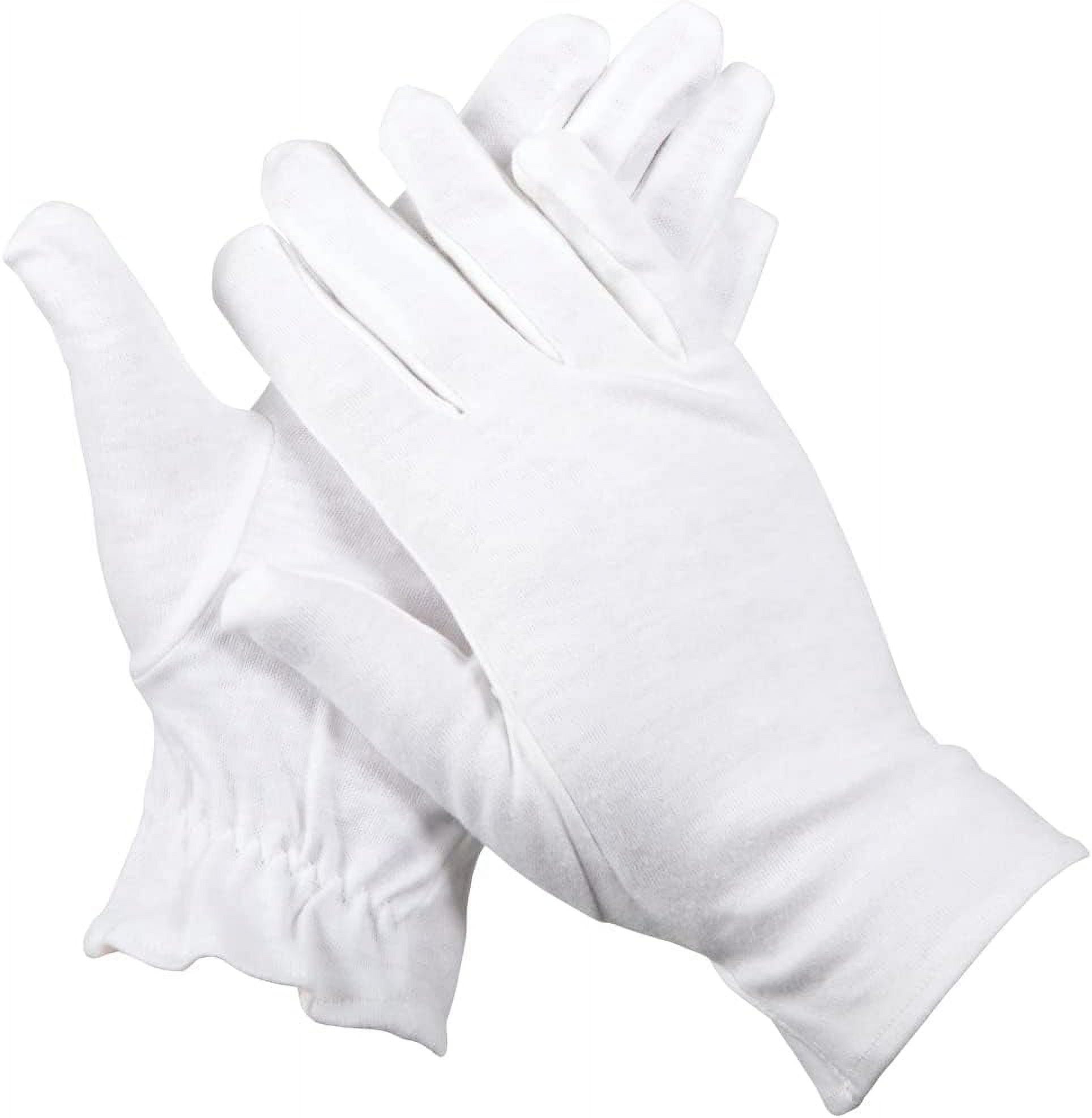 2 Pairs Dermatological Cotton Gloves Use with Hand Cream Soft Hands Beauty  Glove 5056170302302