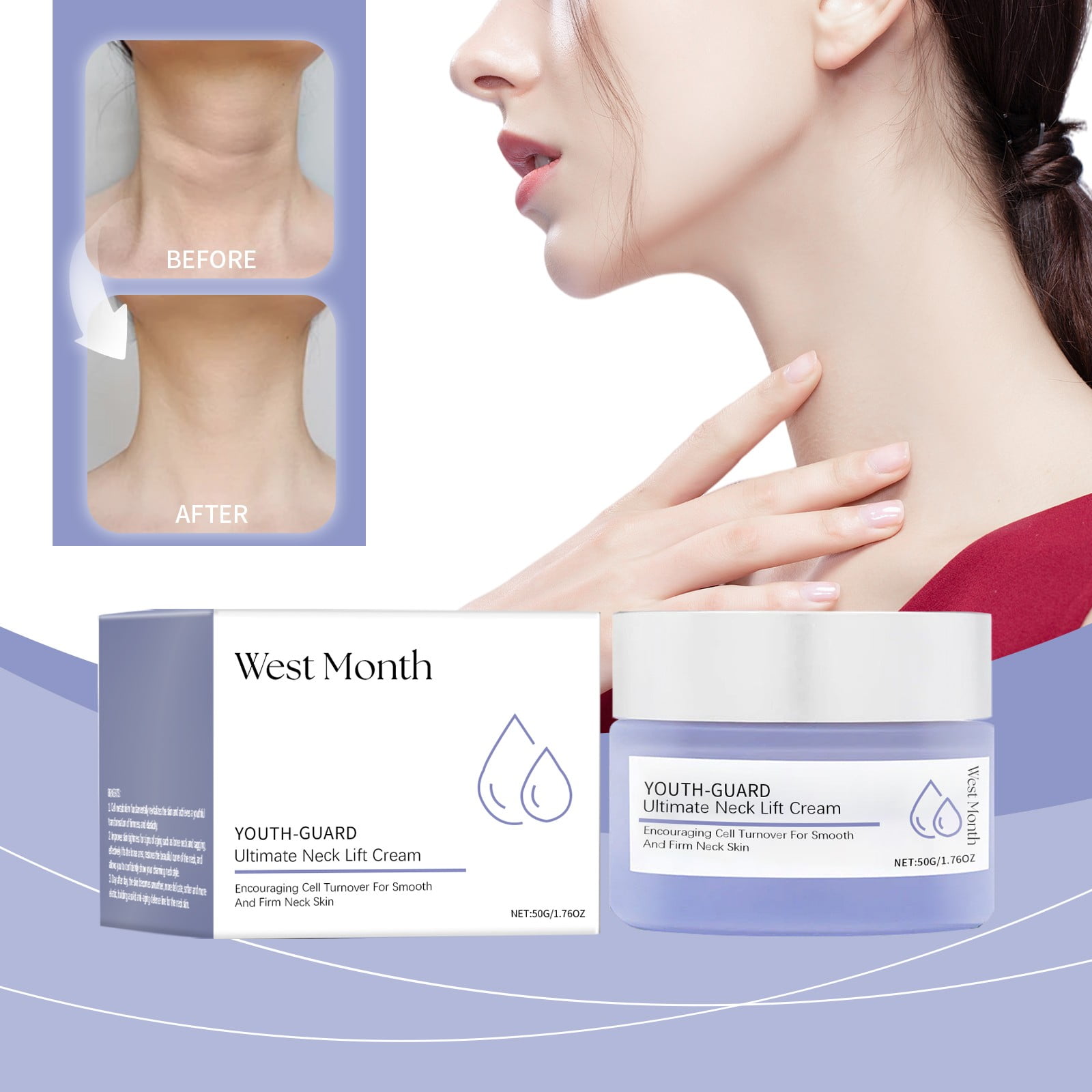 Moisturizing Cream Clearance! Gopure Neck Firming Neck for Tightening