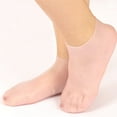 thumbnail image 1 of Moisturizing Exfoliating Silicone Gel Foot Socks for Women Spa Pedicure Soft Beach Protective Heel Care, 1 of 7
