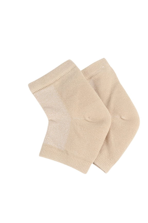 Moisturizing Foot Care Sleeve, Nude - Gel Moisturizing Heel Socks for Dry Cracked Heels, Open Toe Design, Foot Masks Easter Mother'S Day Base Care