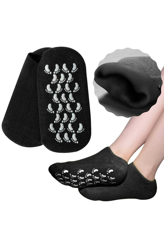 Moisturizing Gel Socks for Foot Care Softening Rough Skin with Non Heel Design Comfortable Wear for Women and Men
