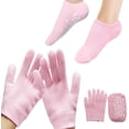 thumbnail image 1 of Moisturizing Gloves and Socks, Gel Spa Moisturizing Therapy Sock ＆ Glove, Overnight Gloves for Dry Hands, Repair and Soften Aging, Hand and Feet Care for Chapped and Dry Skin, 1 of 7