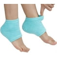 thumbnail image 1 of Moisturizing Heel Gel Socks: Heal Dry Cracked Heel Treatment Overnight Pedicure Foot Spa Sock | 2 Pairs Soft Silicone Moisturizer Sleeve to Repair Callus Rough Heel, 1 of 5