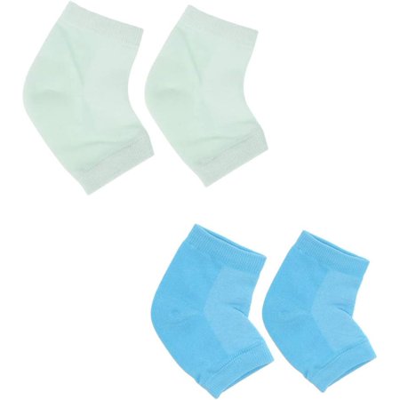 Moisturizing Heel Socks Open Toe Socks Cracked Gel Heel Socks Foot Toeless Heel Repair Socks Gel Toeless Spa Socks for Dry Cracked Heels Dry Hard Skin 2 Pairs