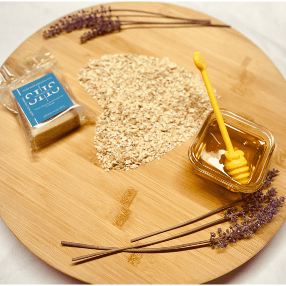 Moisturizing Lavender Oatmeal Honey Bar Soap