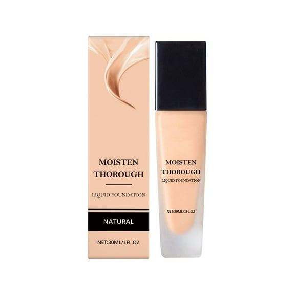 Moisturizing Liquid Foundation, Hydrating Face Makeup, Buildable Natural Coverage Matte Finish, Long-Lasting Wear Non-Caking formula Suitable for Sensitive Skin and All Skin Types
