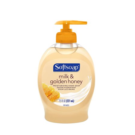 Moisturizing Liquid Hand Soap for All Skin Types Dermatologist Tested Milk and Golden Honey Hand Soap for Daily Hand Wash - Rich Lather Scented Soap in Refillable Soap Bottle with Pump, 7.5 Fl...