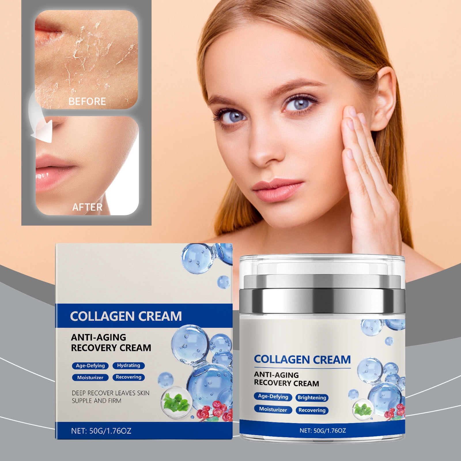 Moisturizing Skin Protect Product for Women Summer Skin, Collagen Cream ...