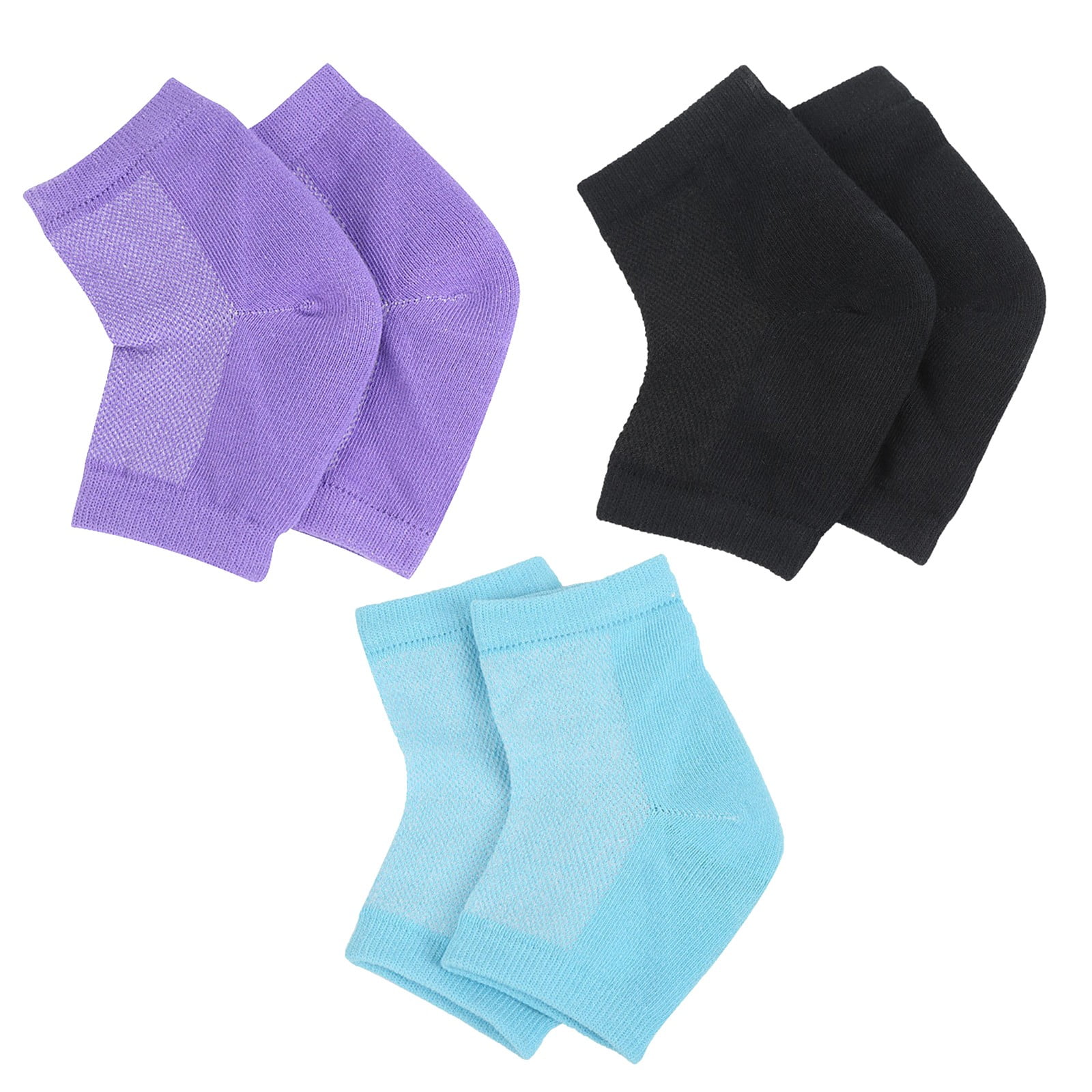 Moisturizing Socks, 3 PairsMoisturizing/Gel Heel Socks For Dry Cracked