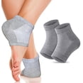 thumbnail image 1 of Moisturizing Socks for Cracked Heel Treatment: Heel Socks for Cracked Heel Repair, Silicone Toeless Socks, Spa Gel Socks for Dry Cracked Feet Women, Lotion Moisture Pedicure Socks-1 Pair, 1 of 8