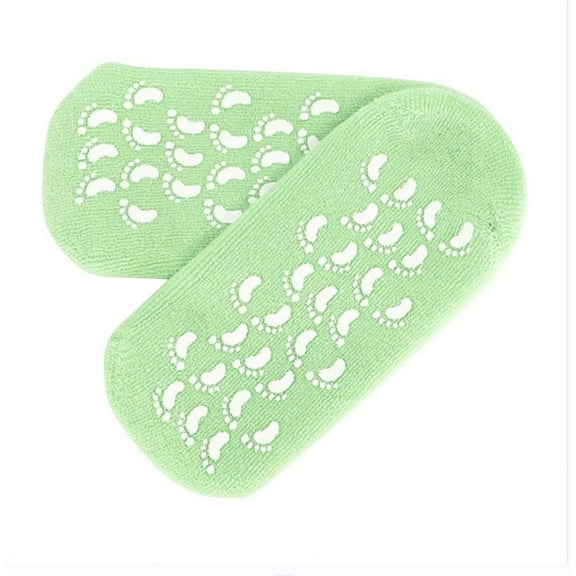 Moisturizing Socks, Yrmaups Moisturizing Gel Socks, Foot Film Cover Socks, Hydrating Heel Gel Socks for Dry Rough Feet, Reusable Soft Cotton Spa Socks, Calluses Treatment, Overnight Foot Care