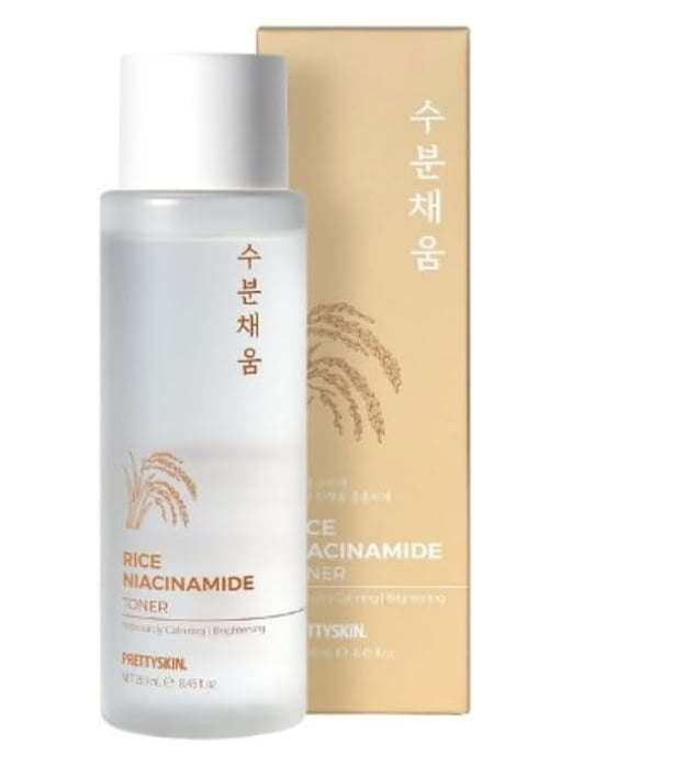 PRETTYSKIN Moisturizing Toner for Face-Non-Sticky, Calming- 8.45fl.oz (250ml) (Rice Niacinamide)