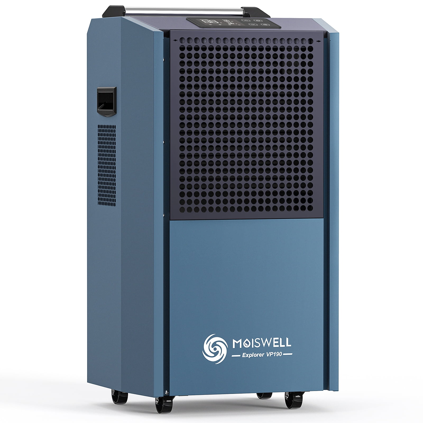 Moiswell 190 Pints Commercial Dehumidifier with Pump for Basements, Industrial dehumidifiers for large spaces Damage Restoration Warehouse