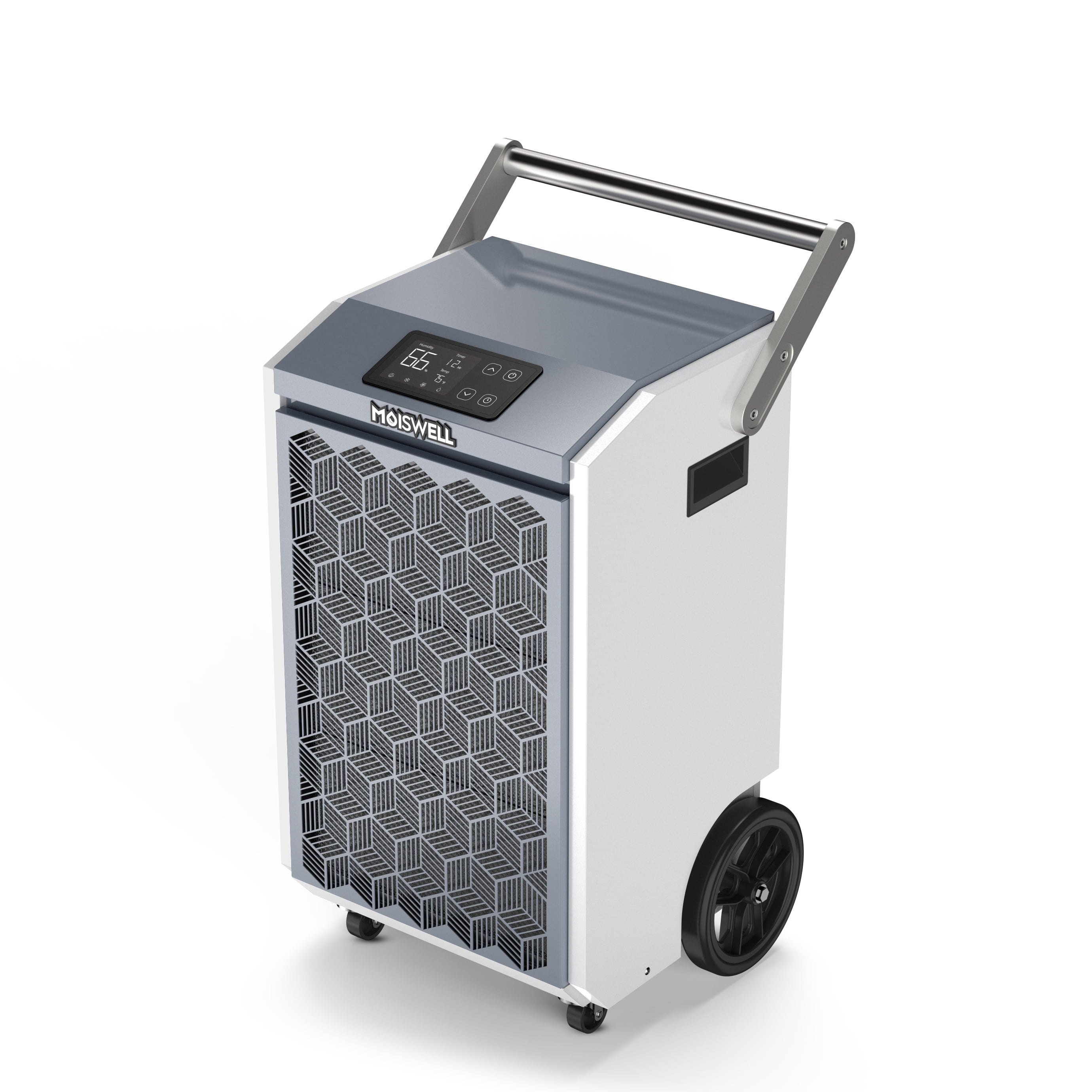 Moiswell 200 Pints Commercial Dehumidifier with Pump Heavy-Duty Moisture Control for Basement Warehouse, Industry Water Damage Unit, Auto Defrost