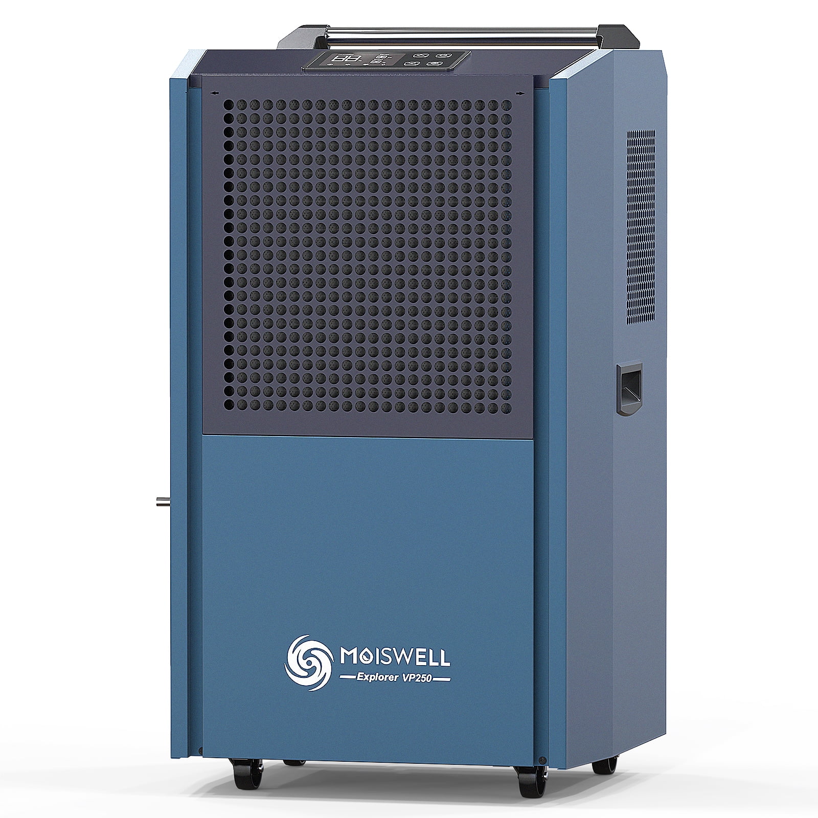 Moiswell 250 Pints Commercial Dehumidifier with Pump, Industrial Dehumidifiers with Drain Hose for Basements Large Spaces Damage Restoration Warehouse