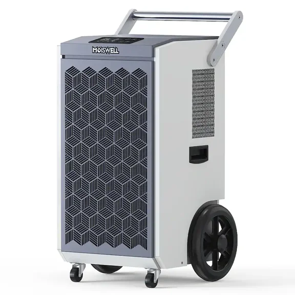 Moiswell 260 Pints Commercial Dehumidifier with Pump Heavy-Duty Moisture Control for Basement Warehouse, Industry Water Damage Unit, Auto Defrost