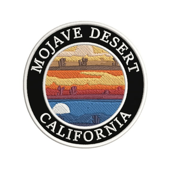 Mojave Desert, California Embroidered DIY Iron on or Sew-on Decorative Patch Badge Emblem Appliques Adventure Wildlife Vacation Travel Tourist Souvenir Series