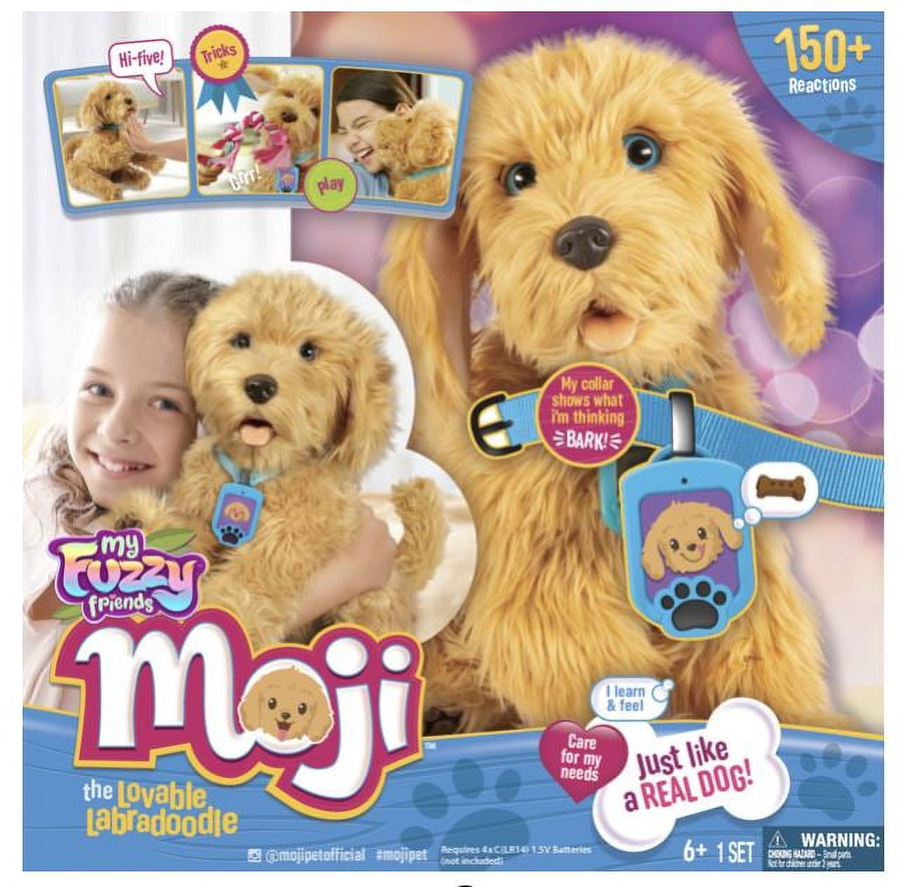 mojimmoji•*¨*•.¸♬︎ Moji: Interactive Talking Labradoodle Pet for Kids, Acts Like Real