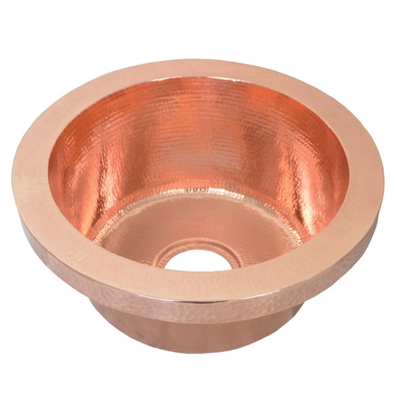 Native Trails Cps16 Mojito 13" Drop-In Single Basin Copper Bar Sink - Copper