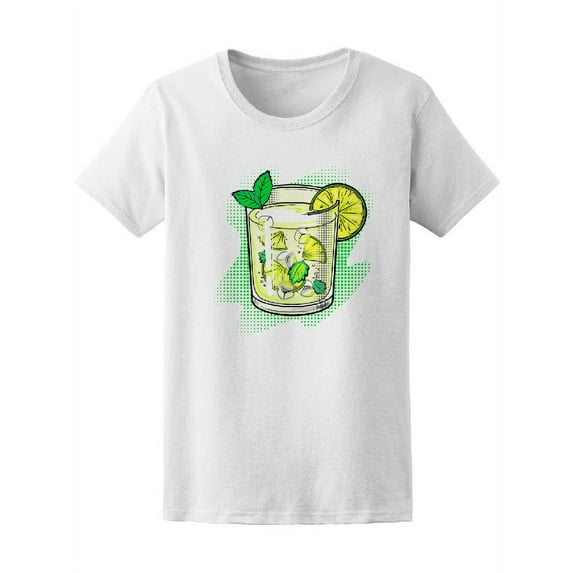 Mojito Cocktail Pop Art Tee Women's -Image by Shutterstock