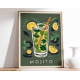 thumbnail image 1 of Mojito Cocktail Poster, Cocktail Art Print, Cocktail Bar Art, Kitchen Decor, Kitchen Poster, Drinks Art, Restaurant Decor, Cafe Decor Wall Art, Modern Wall Decor, 24x36 UNFRAMED, 1 of 2