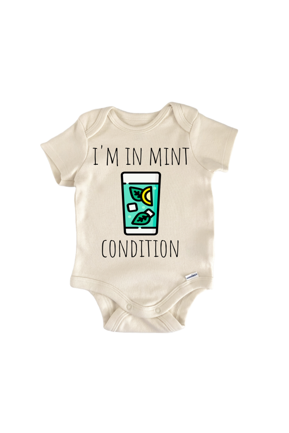 Mojito Mint Cocktail Newborn Baby Bodysuit