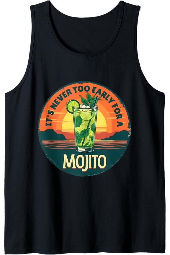 Mojito Outfit Summer Party Cocktail Bar Tee Design Bartender Tank Top Size S-3XL