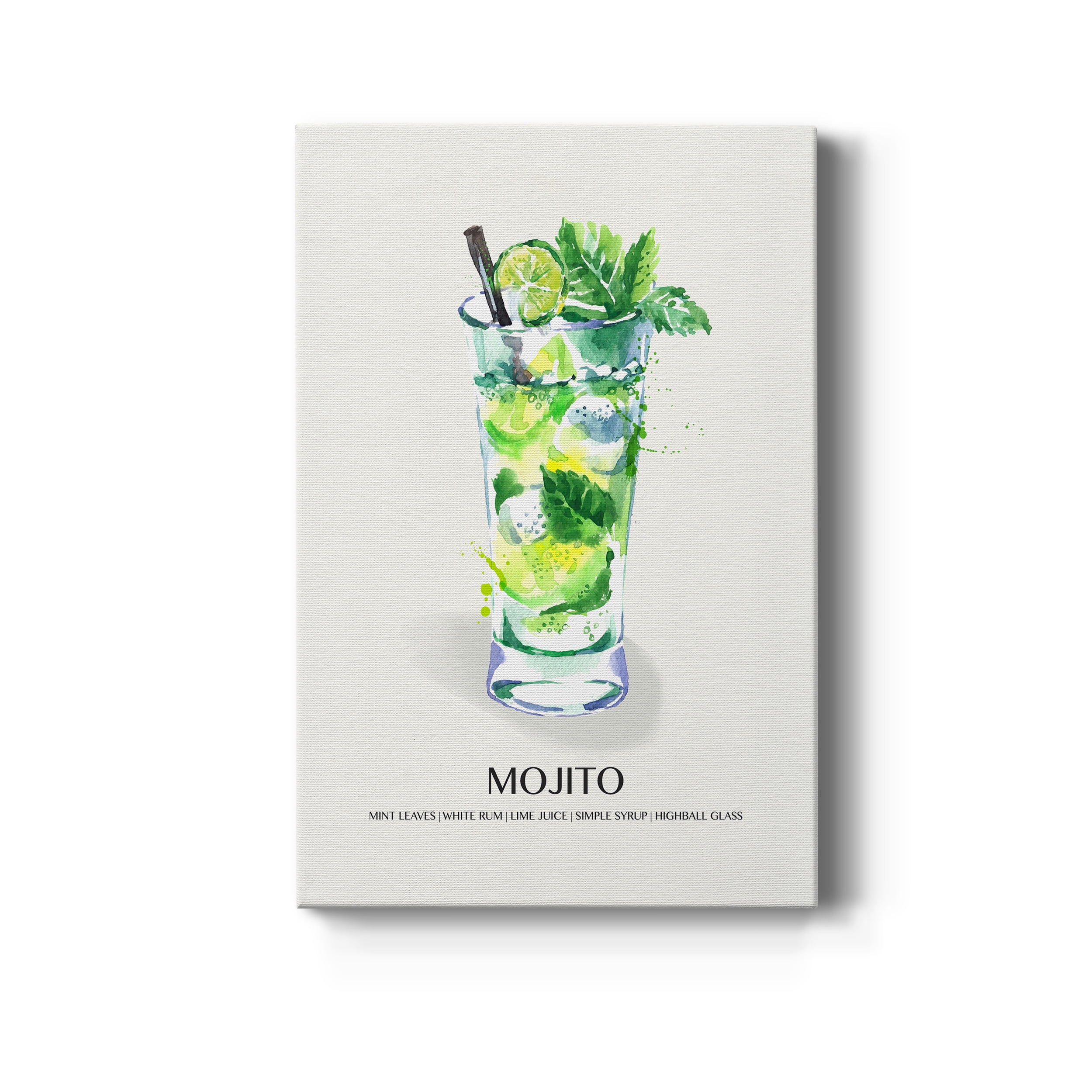 Mojito Premium Gallery Wrapped Canvas - Ready to Hang - 12 x 18