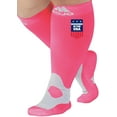 thumbnail image 1 of Mojo Compression Socks Athletic Men's and Women's 20-30mmHg Hot Pink, X-Large, 1 of 8