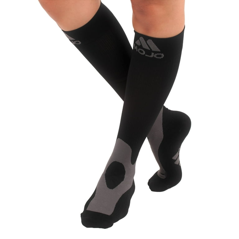  Mojo Compression Socks Beige 20-30mmHg Opaque Graduated Support  Stockings - Designed to help with Spider Veins, Swelling and Lymphatic  issues - Small Unisex A201BE1 : Health & Household
