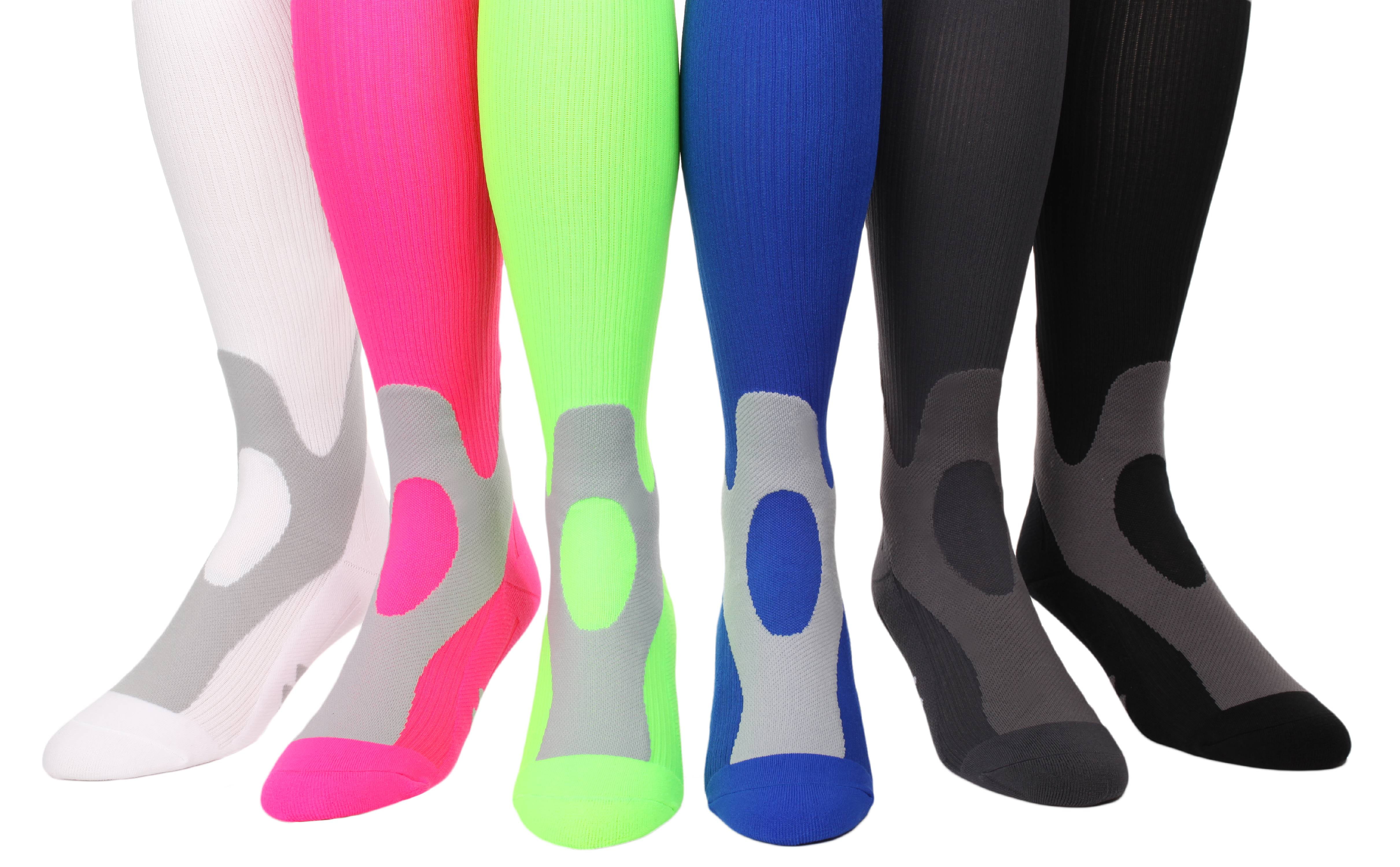 Mojo Compression Socks for Women and Men Circulation 2030mmHg Grey